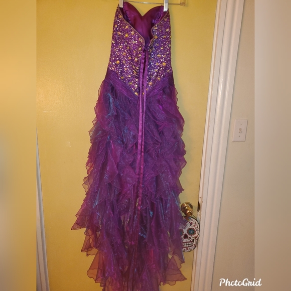Beaded Mermaid Gown - Picture 4 of 6